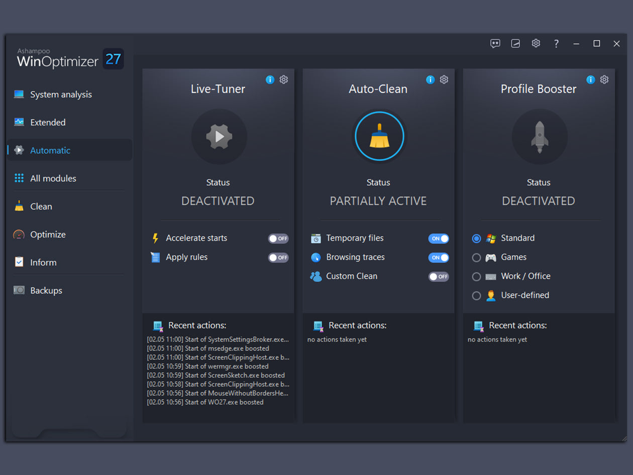 Ashampoo WinOptimizer 27: Lifetime License