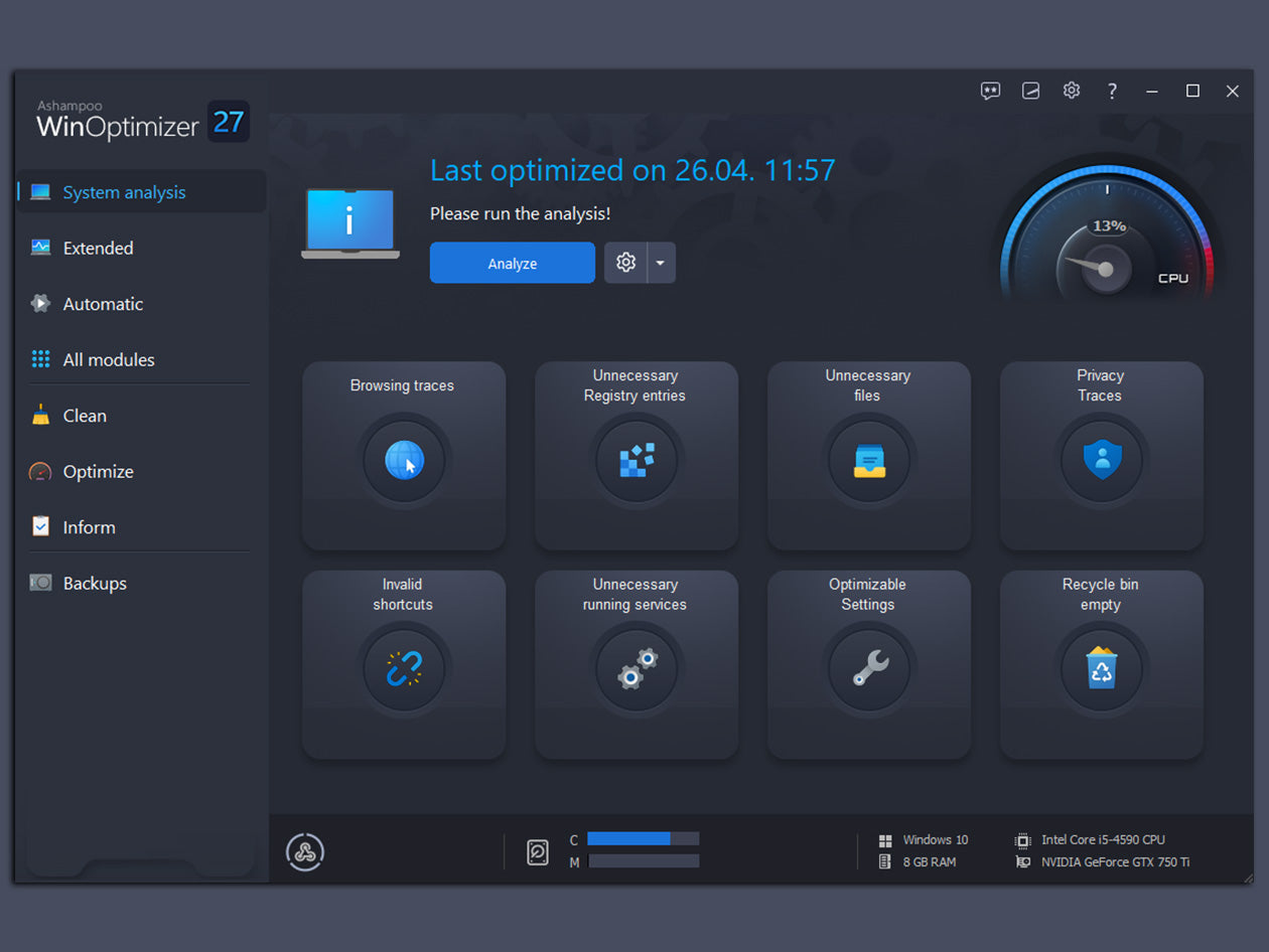 Ashampoo WinOptimizer 27: Lifetime License