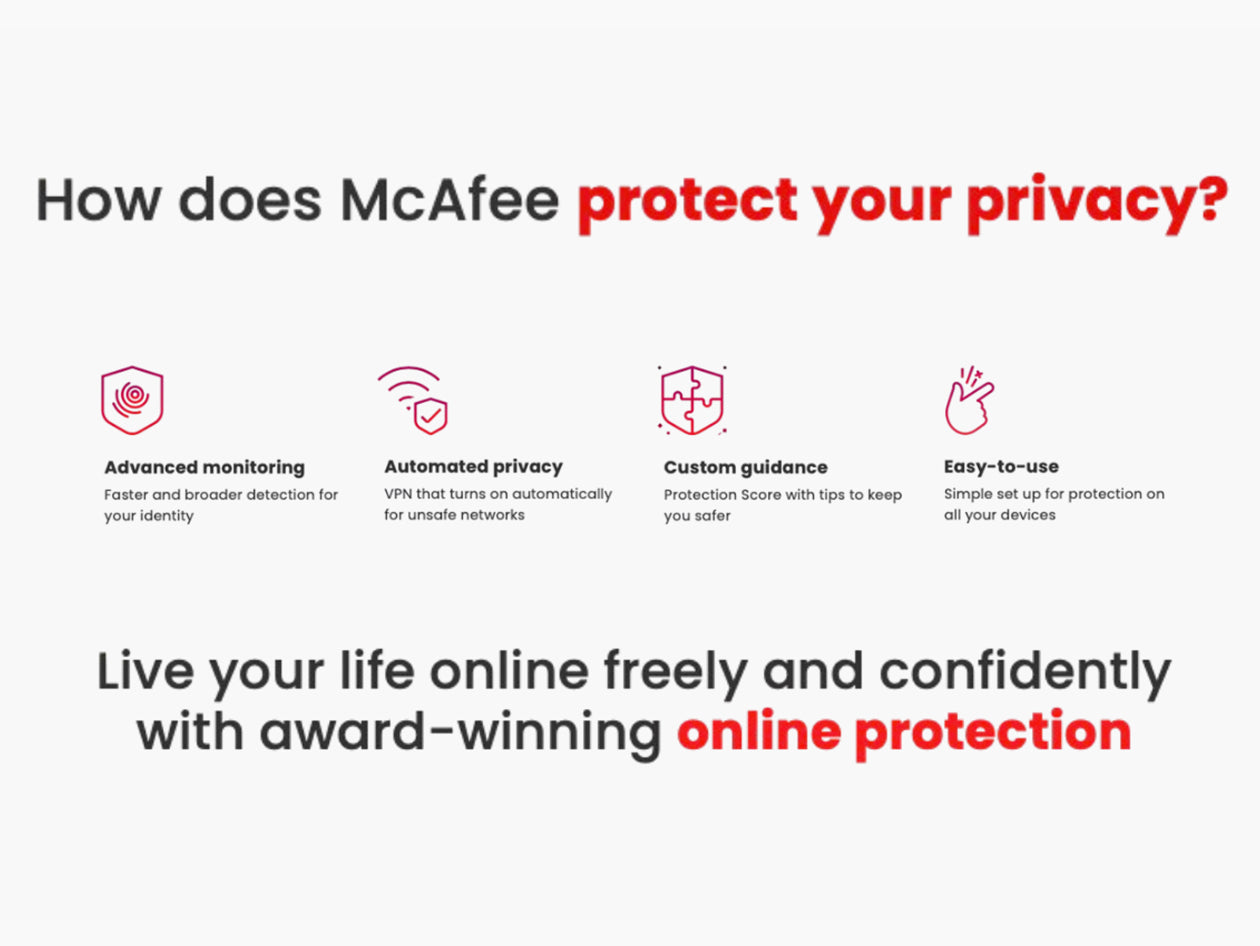 McAfee Total Protection 5-Devices: 1-Year Subscription